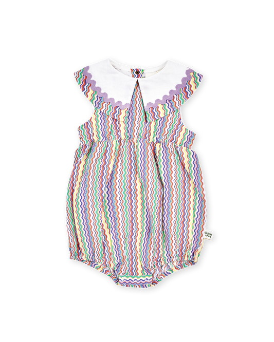 Goldie + Ace Ric Rac Ava Collared Romper