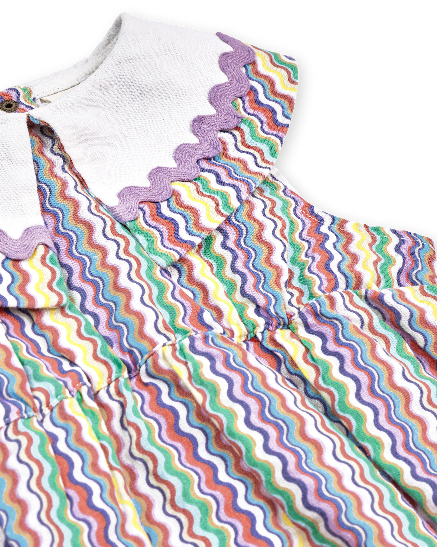 Goldie + Ace Ric Rac Ava Collared Romper