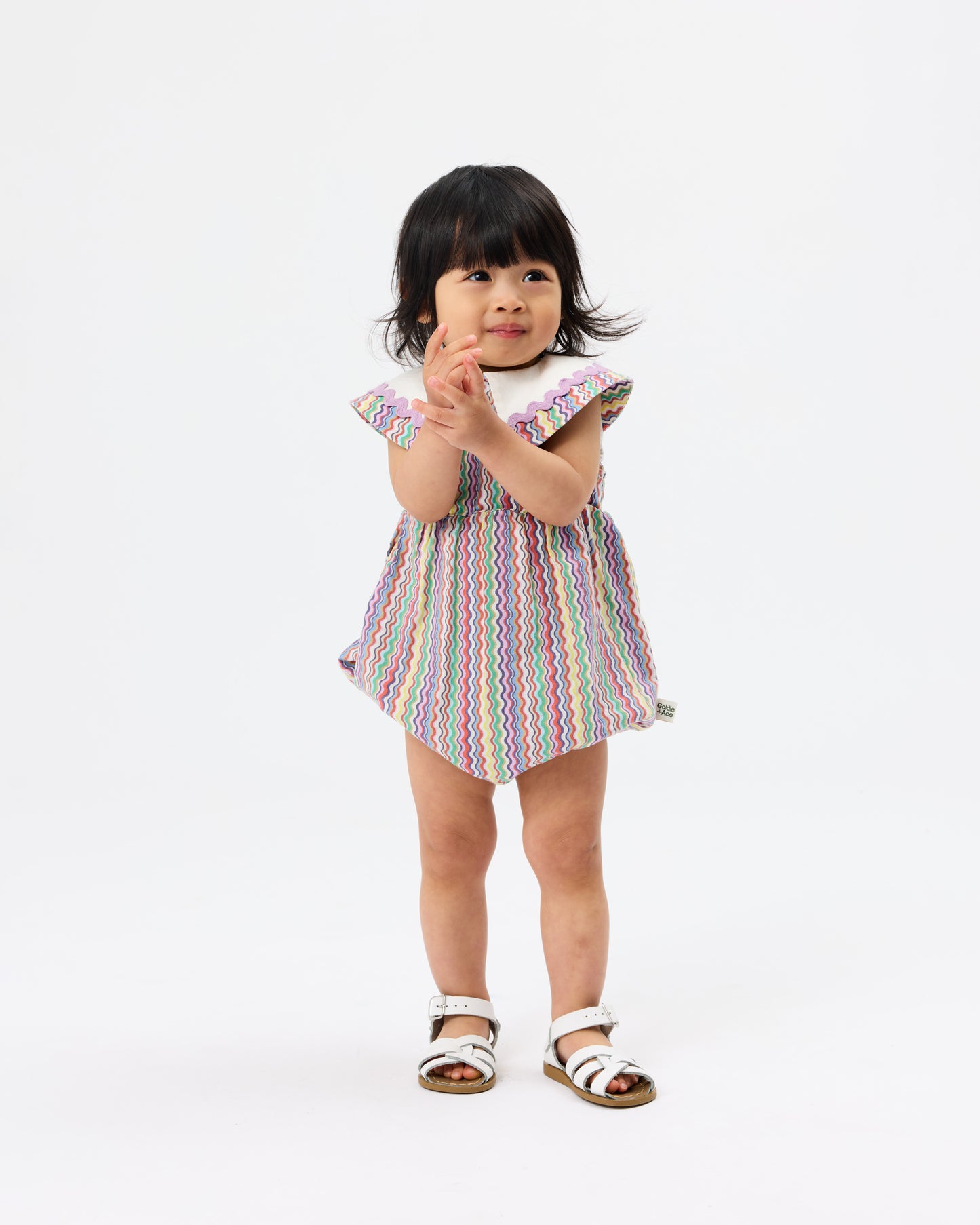 Goldie + Ace Ric Rac Ava Collared Romper