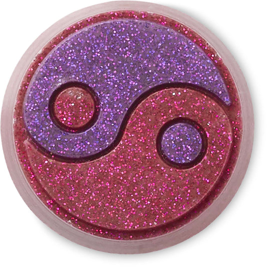 Jibbitz Glitter Pink Yin Yang