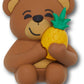 Jibbitz Bear Hugging Pineapple