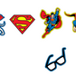 Jibbitz Superman  5 Pack