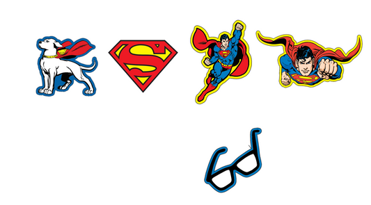 Jibbitz Superman  5 Pack