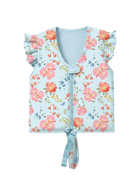 Toshi Swim Float Vest Twinkle Aqua Garden