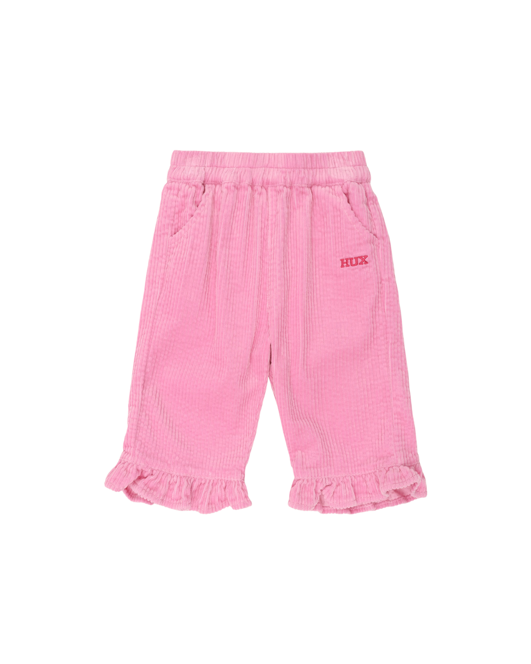 Huxbaby Cord Frill Hem Pant Strawberry