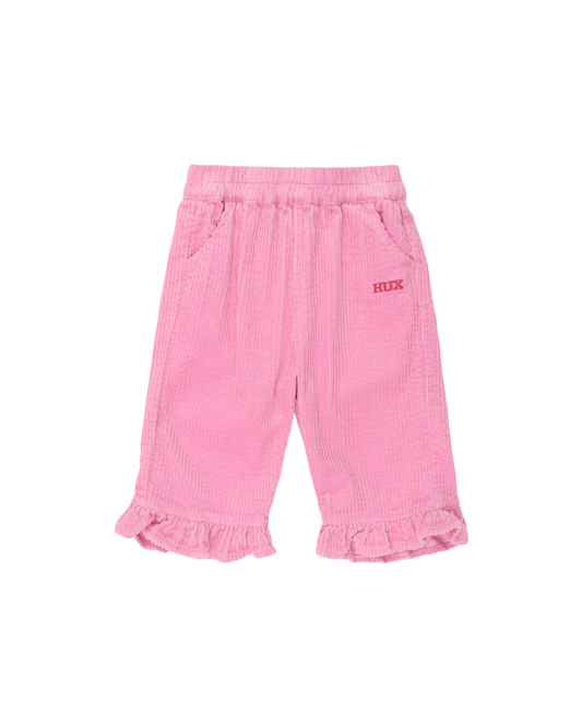Huxbaby Cord Frill Hem Pant Strawberry