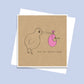 The Little Card Factory Pink Little Kiwi Card