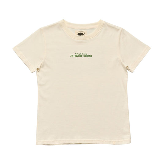 Just Another Fisherman Mini Casting & Mending Tee Antique White