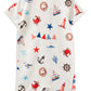 Milky Seaside Zip Romper