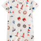 Milky Seaside Zip Romper