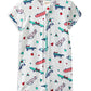 Milky Christmas Skate Zip Romper