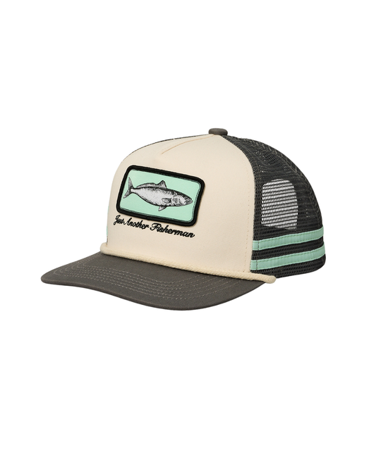 Just Another Fisherman Mini Kahawai Lorry Cap Cream | Charcoal
