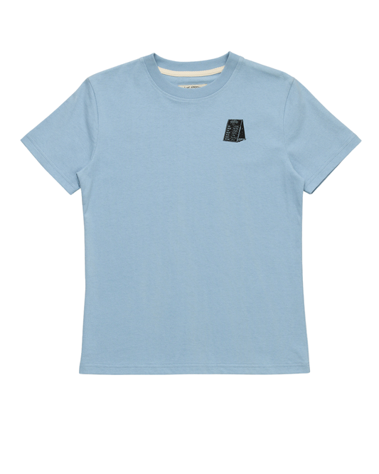 Just Another Fisherman Mini Tipping The Scales Short Sleeve Tee Washed Blue