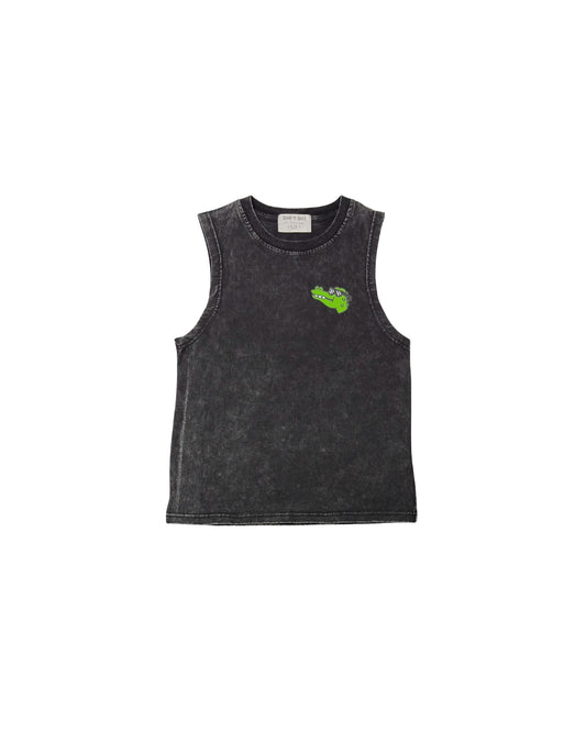 Band of Boys Black Wash Croc Skate Tank