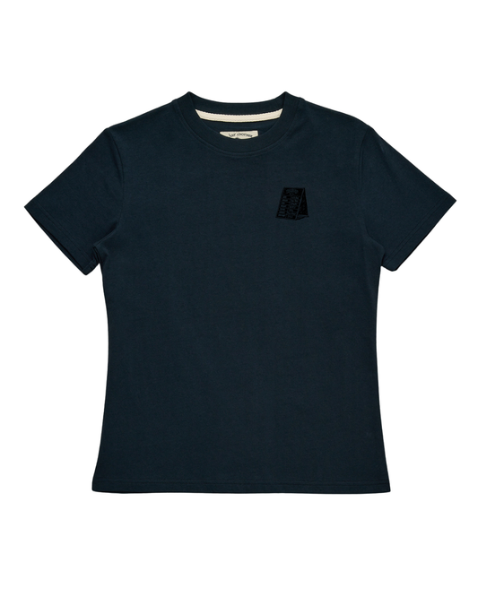 Just Another Fisherman Mini Tipping The Scales Short Sleeve Tee Navy