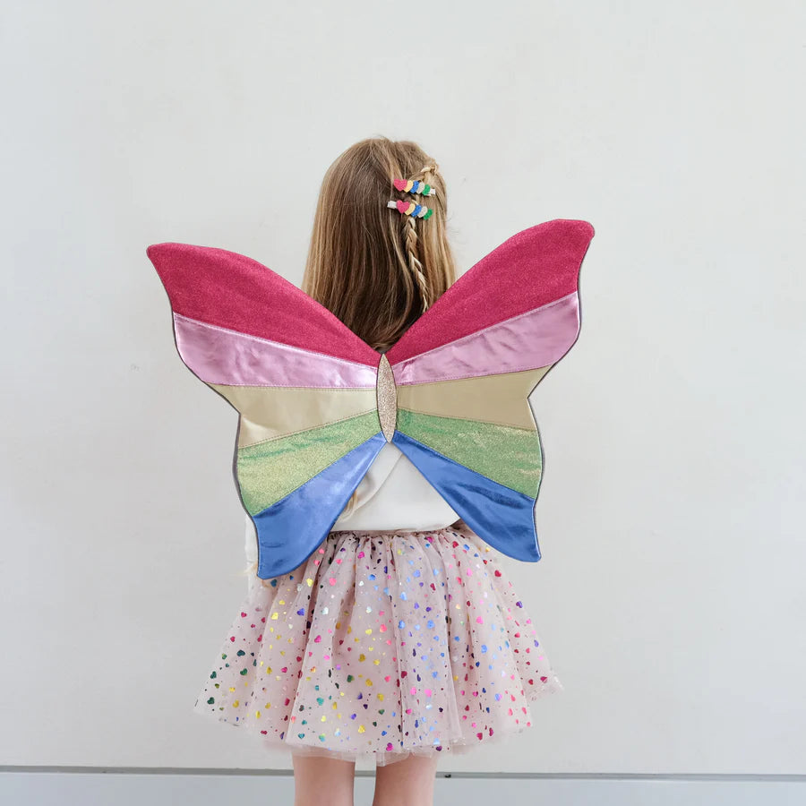 Mimi & Lula Rainbow Hearts Tutu Beige