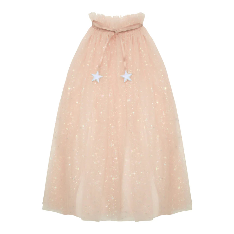 Mimi & Lula Shimmer Princess Tulle Cape Pink