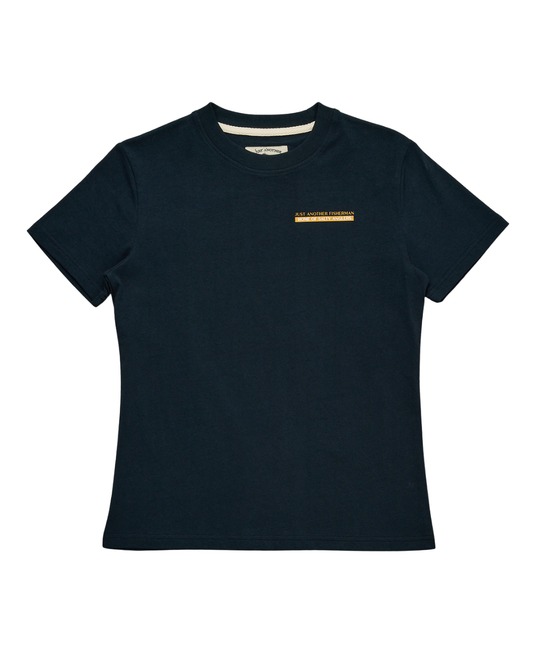 Just Another Fisherman Mini Salty Anglers Short Sleeve Tee Navy