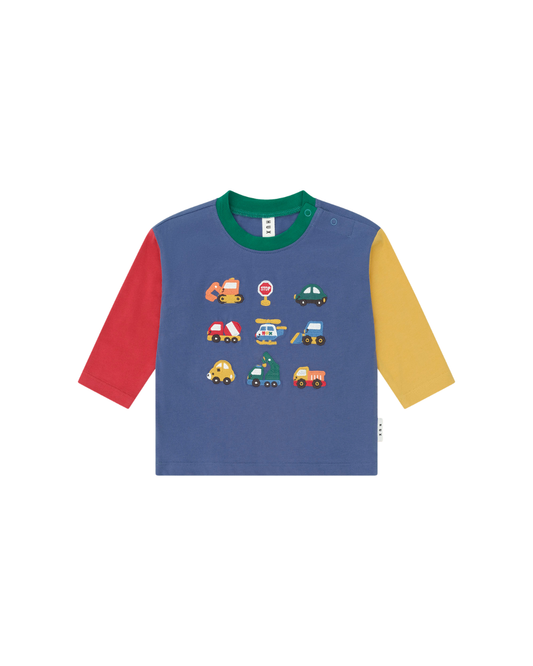 Huxbaby Colour Block Construction Top