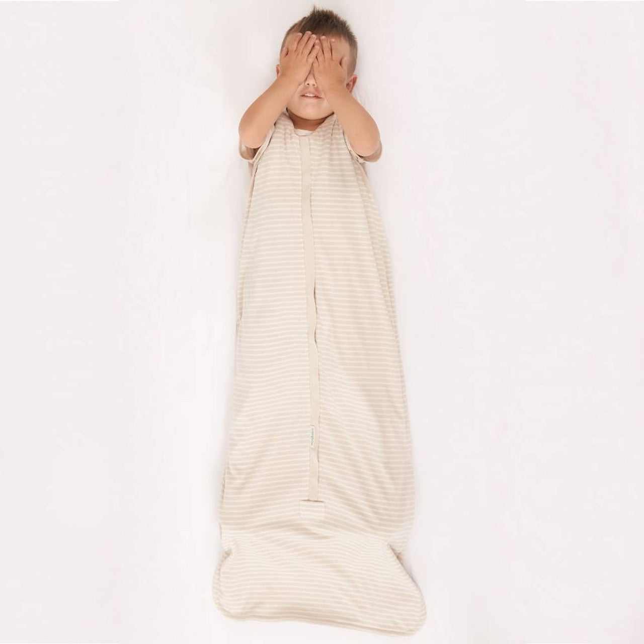 Woolbabe 3-Seasons Front Zip Sleeping Bag Dune Stripe