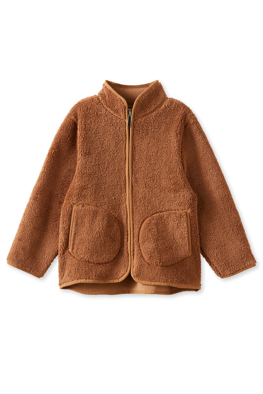Milky Sherpa Jacket Teddy Tan