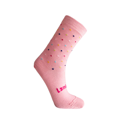 Lamington Child Merino Crew Socks Hundreds & Thousands