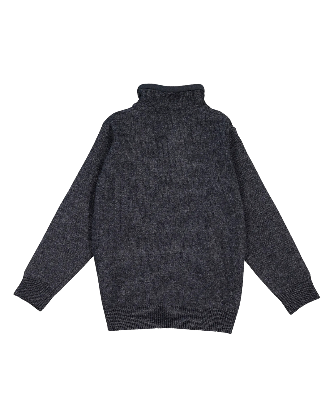 Swanndri Kid's Mariner V2 Zip Neck Sweater Charcoal Marle