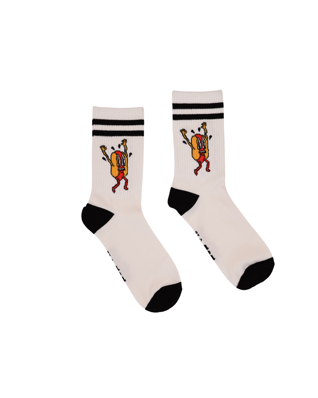 Band of Boys White Hotdog Socks