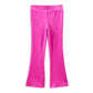 Milky Pink Lemonade Velour Flares