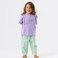 Goldie + Ace Lightweight Gingham Kit Pocket Pant Green