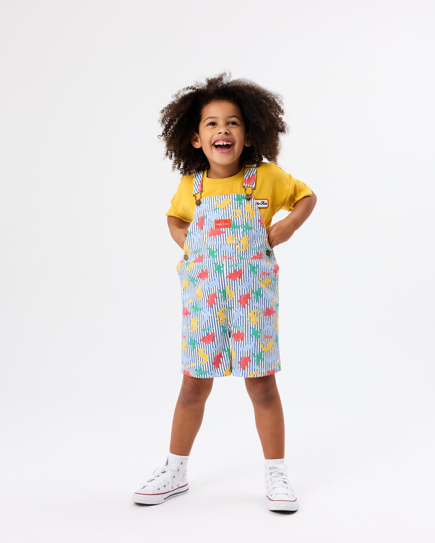 Goldie + Ace Dino Print Burton Overall
