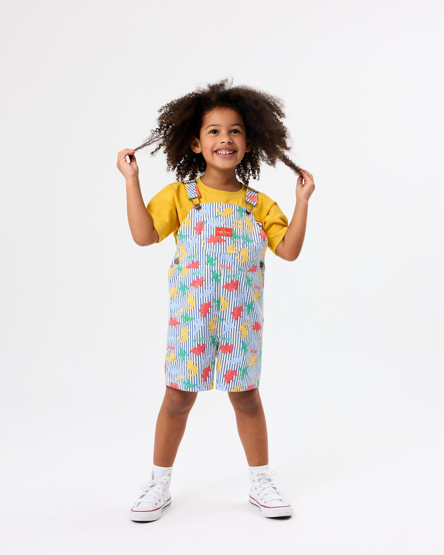 Goldie + Ace Dino Print Burton Overall