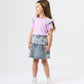 Goldie + Ace Flounce Shoulder Apple Top