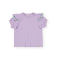 Goldie + Ace Flounce Shoulder Apple Top