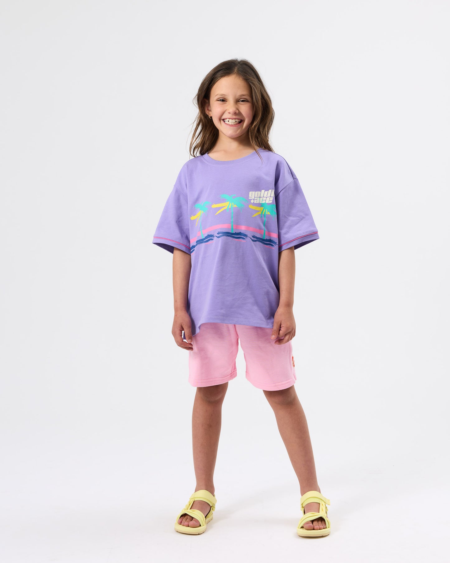 Goldie + Ace Oversized Palm Beach T-Shirt