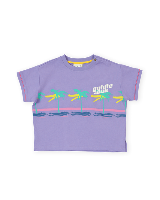 Goldie + Ace Oversized Palm Beach T-Shirt