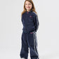 Goldie + Ace Velour Broderie Sweat Jacket Navy