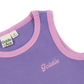 Goldie + Ace Embroidered Colour Pop Rib Singlet Purple
