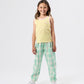 Goldie + Ace Embroidered Colour Pop Rib Singlet Yellow