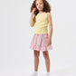 Goldie + Ace Embroidered Colour Pop Rib Singlet Yellow