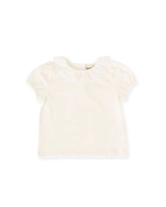 Goldie + Ace Laura Puff Sleeve Collar Top
