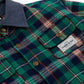 Goldie + Ace Check Padded Shacket Green Check