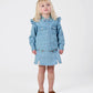 Goldie + Ace Wild Strawberry Chambray Skirt