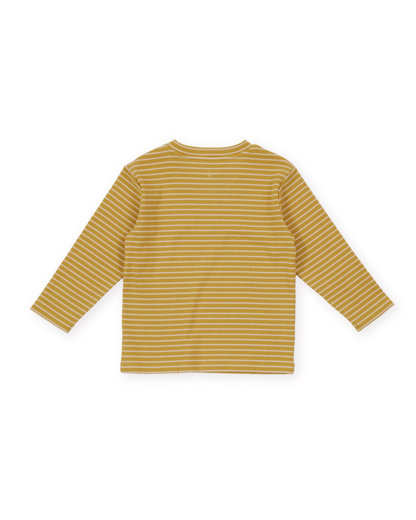 Goldie + Ace Essential Stripe Rib Long Sleeve Top Yellow