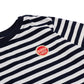 Goldie + Ace Essential Stripe Logo Long Sleeve Top Navy | Antique | White