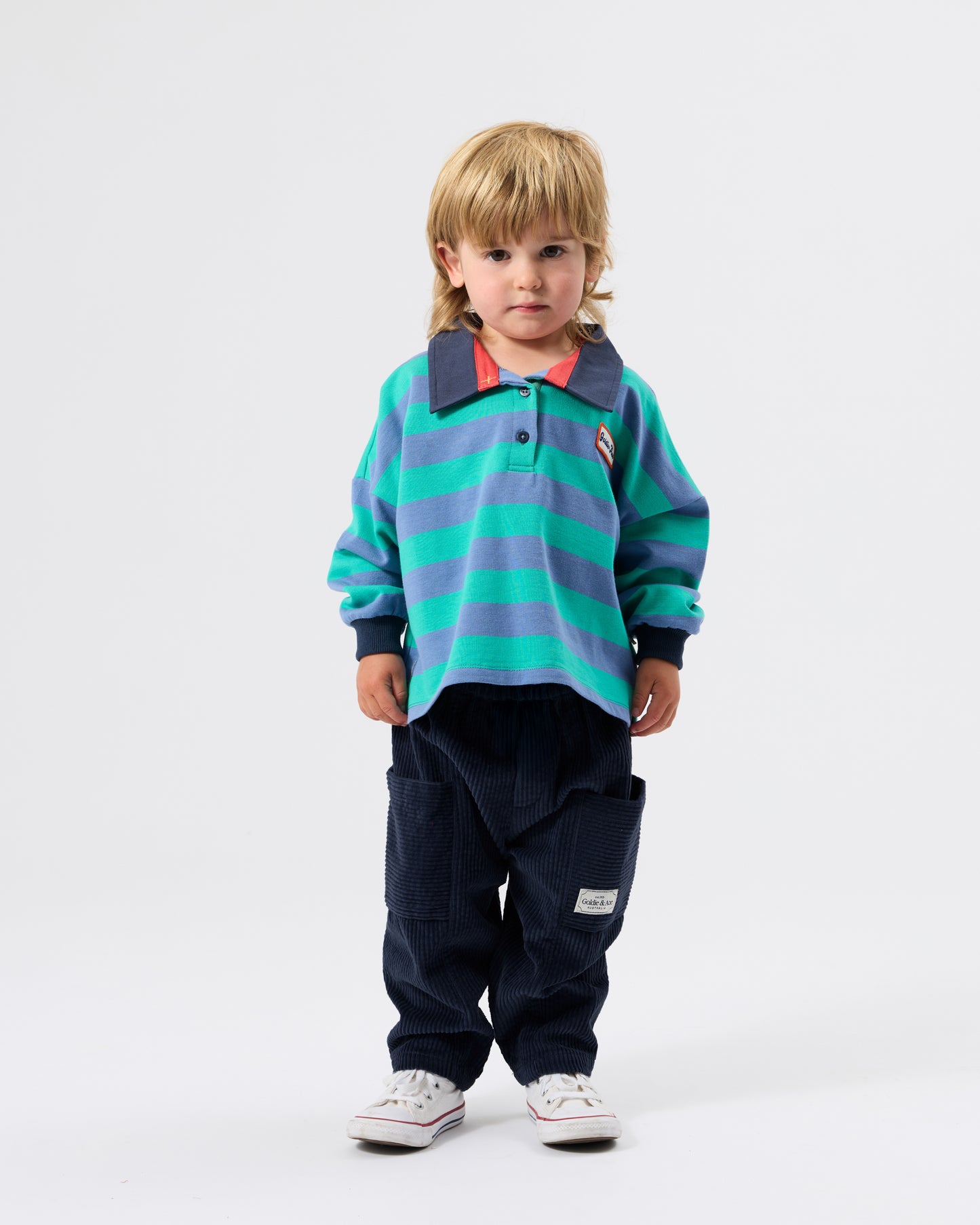 Goldie + Ace Kit Corduroy Pocket Pant Navy