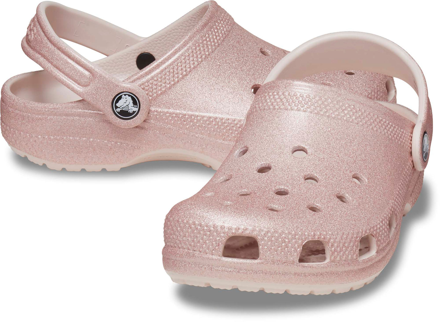 Crocs Classic Glitter Clog Toddler Quartz Glitter