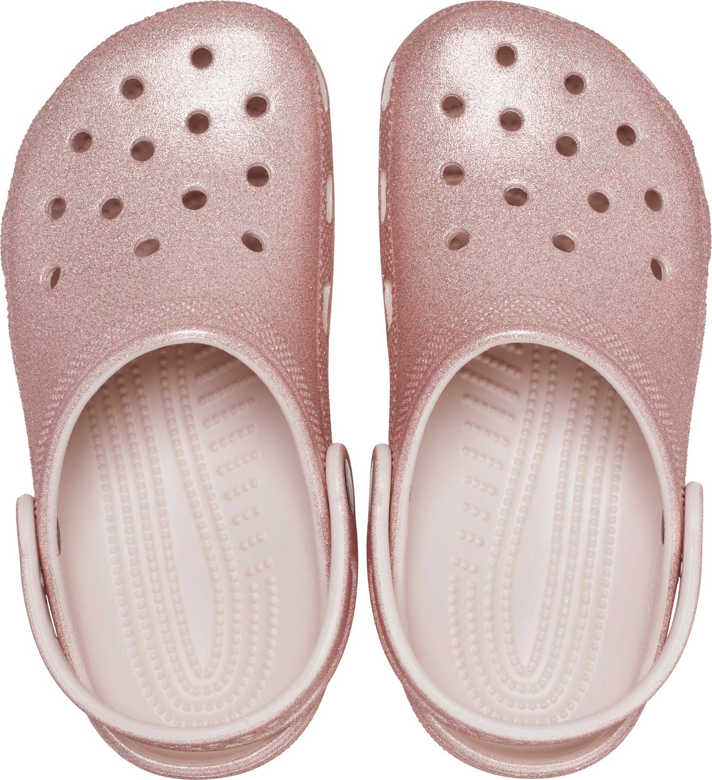 Crocs Classic Glitter Clog Toddler Quartz Glitter