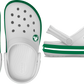 Crocs Crocband Clog Toddler White | Green Ivy