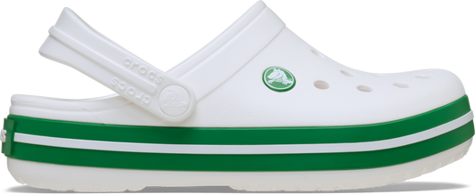 Crocs Crocband Clog Toddler White | Green Ivy